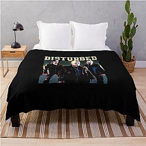 Immortal Threads Disturbeds Band Tees Defying Conventions In The Realm Of Rock Chic Throw Blanket RB0301