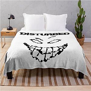 black disturbed smile Throw Blanket RB0301