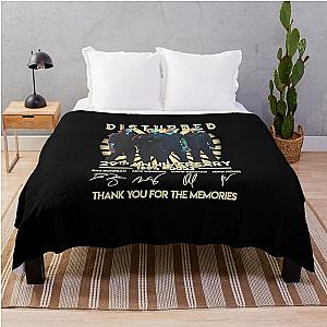 Disturbed Band 29th Anniversary 1994 2023 Thank You For The Memories Throw Blanket RB0301