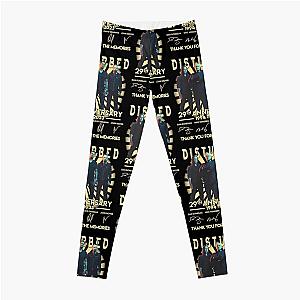 Disturbed Band 29th Anniversary 1994 2023 Thank You For The Memories Leggings RB0301