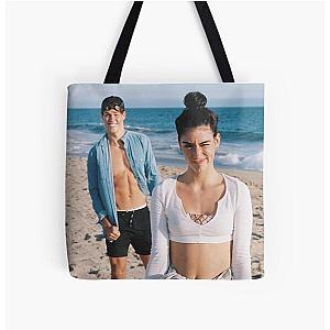 Dixie d'amelio and noah beck All Over Print Tote Bag