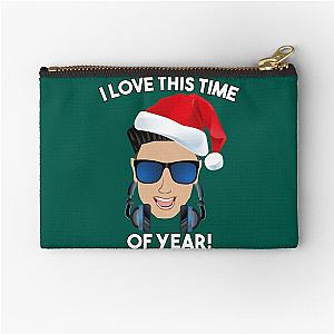 Funny DJ Pauly D Christmas I Love This Time of Year Zipper Pouch