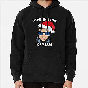 Funny DJ Pauly D Christmas I Love This Time of Year Pullover Hoodie