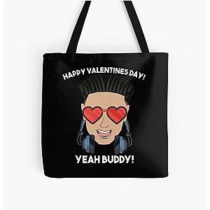 Valentines Day DJ Pauly D with Heart Sunglasses Happy Tote Bag