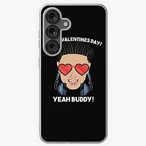 Valentines Day DJ Pauly D with Heart Sunglasses Happy Valentine Day Yeah Buddy Samsung Galaxy Case