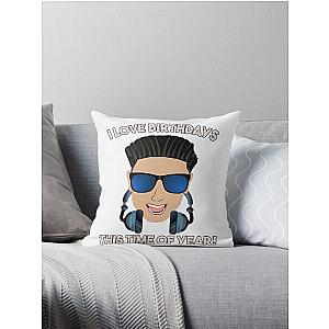I Love Birthdays This Year with DJ Pauly D from the Jersey Shore Throw Pillow