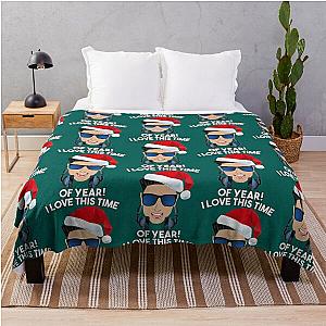Funny DJ Pauly D Christmas I Love This of Year Throw Blanket