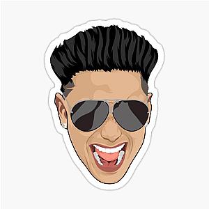 DJ Pauly D Jersey Shore Face Sticker