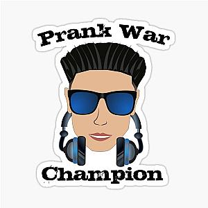 Prank War Champion is DJ Pauly D Funny Jersey Shore Pauly D T Shirt and Stickers