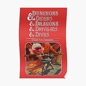 dungeons diners dragons drive ins dives Poster RB1210