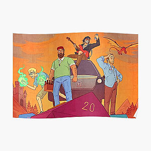 Dungeons and Daddies main characters Poster RB1210