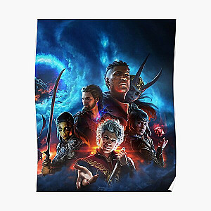 baldurs gate 3 game, baldurs gate iii  BOOOOOM Poster RB1210