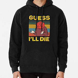 Guess I'll Die D20 Vintage Funny DnD Tabletop  Pullover Hoodie RB1210