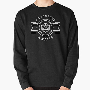 Adventure Awaits Polyhedral D20 Dice Tabletop RPG Addict Pullover Sweatshirt RB1210