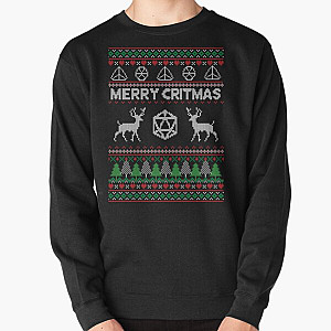 Merry Critmas DND Ugly Sweater - DND Pullover Sweatshirt RB1210