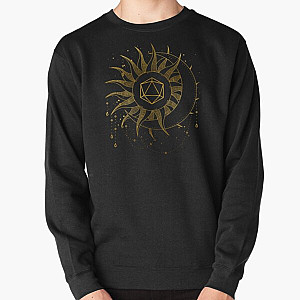 DND DICE SUN &amp; MOON: Minimalist Celestial D20 for dnd girl. Pullover Sweatshirt RB1210