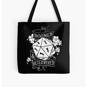 Doomed &amp; Determined | White All Over Print Tote Bag RB1210