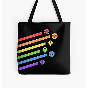 Rainbow Dice Set Tabletop RPG Gaming All Over Print Tote Bag RB1210