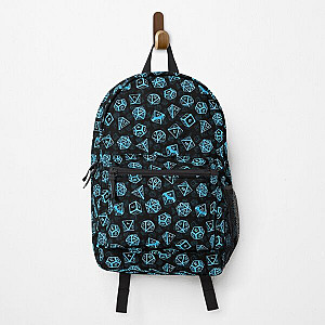 D20 Dice Set Pattern (Blue) Backpack RB1210