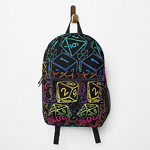 Dice Pattern D20 Rainbow Backpack RB1210