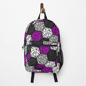 Asexual Pride Dice Pattern Backpack RB1210