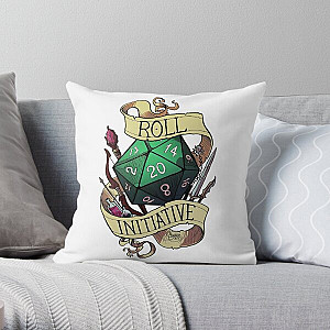 Roll Initiative Throw Pillow RB1210