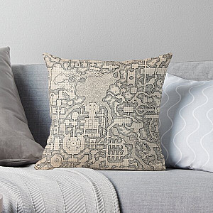 The Winter Tombs - a massive dungeon complex by Dyson Logos Throw Pillow RB1210