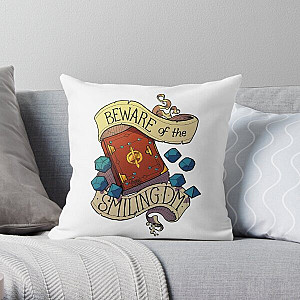 Beware of the Smiling Dungeon Master Throw Pillow RB1210