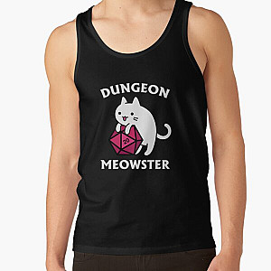 Dungeon Meowster - DnD Dungeon Master Cat with D20 Tank Top RB1210