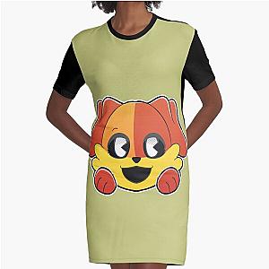 Dogday Head Graphic T-Shirt Dress