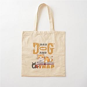 Dogday And Catnap Cotton Tote Bag