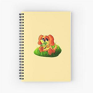 Dogday eating grass Spiral Notebook