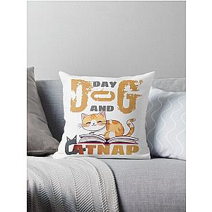 Dogday And Catnap Throw Pillow