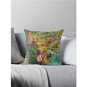 Happiest DogDay Throw Pillow