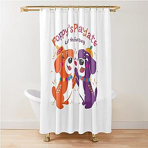 dogday Let the Fun Begin Shower Curtain