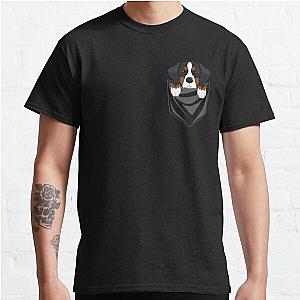 Dog In Pocket T-Shirts - Funny Bernese Mountain Dog In Your Pocket Classic T-Shirt RB1011