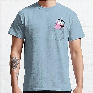 Dog In Pocket T-Shirts - Cowardly Dog in Pocket  Classic T-Shirt RB1011