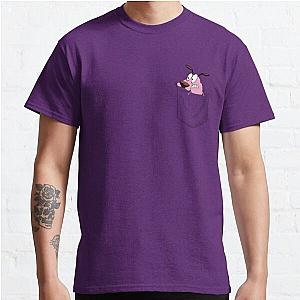 Dog In Pocket T-Shirts - Cowardly Dog in Pocket  Classic T-Shirt RB1011