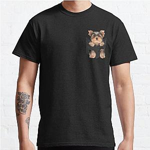 Dog In Pocket T-Shirts - Yorkie in my Pocket Classic T-Shirt RB1011