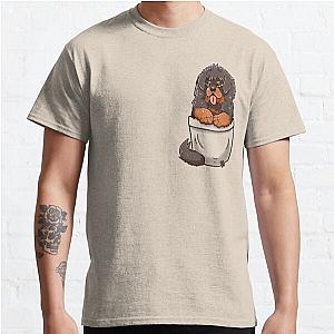 Dog In Pocket T-Shirts - Pocket Tibetan Mastiff Classic T-Shirt RB1011