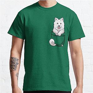 Dog In Pocket T-Shirts - Pocket Samoyed Classic T-Shirt RB1011