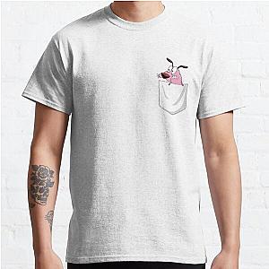 Dog In Pocket T-Shirts - Cowardly Dog in Pocket  Classic T-Shirt RB1011