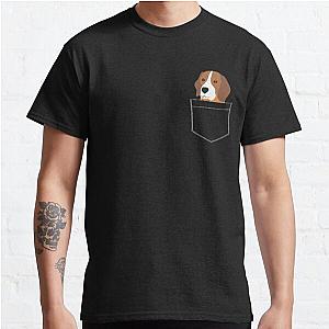 Dog In Pocket T-Shirts - Beagle In Pocket Classic T-Shirt RB1011