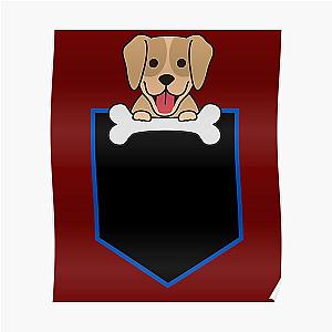 Dog In Pocket Posters - Dog in pocket Poster RB1011