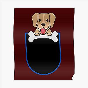 Dog In Pocket Posters - Dog in pocket Poster RB1011