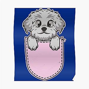 Dog In Pocket Posters - dog in pocket girls womens    Poster RB1011