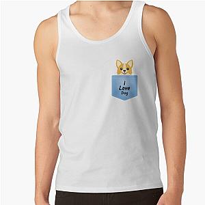 Dog In Pocket Tank Tops - Dog in pocket Tank Top RB1011