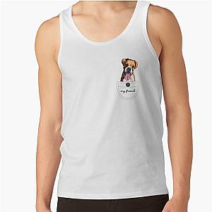 Dog In Pocket Tank Tops - boxer in pocket Tank Top RB1011