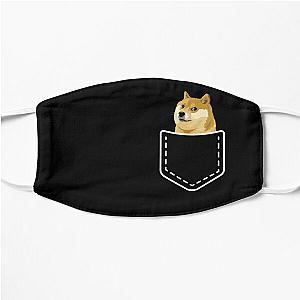 Dog In Pocket Face Masks - shiba inu-pocket Flat Mask RB1011