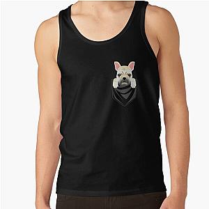 Dog In Pocket Tank Tops - Funny Cream French Bulldog In Your Pocket Tank Top RB1011